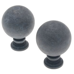 Decomode Gordijnknop Bulb Grijs - 2 Stuks