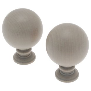 Decomode Gordijnknop Bulb Taupe - 2 Stuks