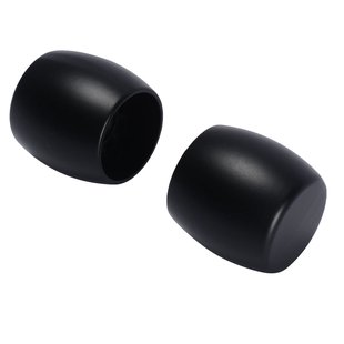 Decomode Gordijnknop Cap Mat Zwart - 2 Stuks