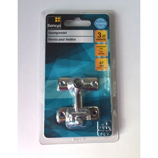 Sencys Raamgrendel Verchroomd Zinc 47mm