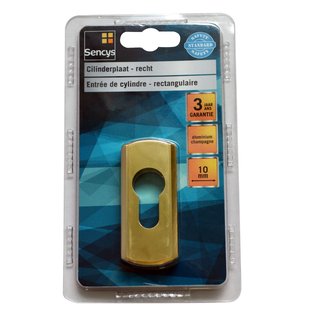 Sencys Cilinderplaat Rechthoekig Aluminium Champagne 10mm