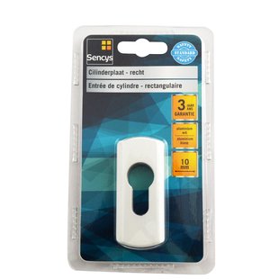Sencys Cilinderplaat Rechthoekig Aluminium Wit 10 Mm