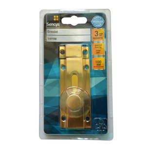 Sencys Deurgrendel - Gepolijst Messing - 100 Mm