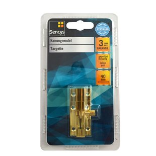 Sencys Kanongrendel - Gepolijst Messing - 40 Mm