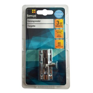 Sencys Kanongrendel - Verchroomd Messing - 40 Mm