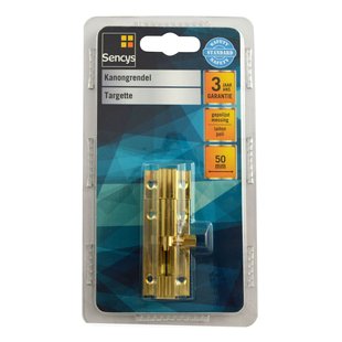 Sencys Kanongrendel Gepolijst Messing 50mm