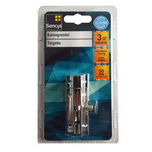 Sencys Kanongrendel Verchroomd Messing 50mm