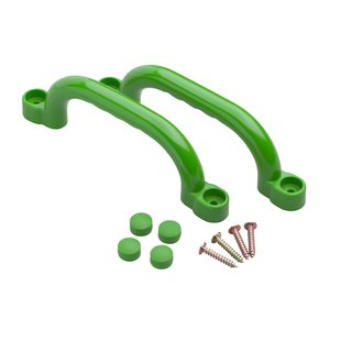 Swingking Set Van Handgrepen Kunststof 24cm Appelgroen 2st.