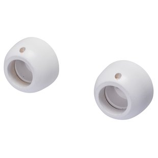 Baseline Gordijnsteun Hout Wit 28mm 2x