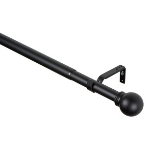 Gordijnroede - Madrid - Uitschuifbaar - Zwart - 110-200cm X Diam. 25-28mm