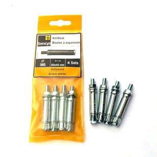 Sencys Spreidplug Staal - Diam. 10x60 Mm - 4 Stuks