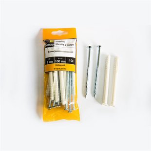 Sencys Slagplug Kunststof - Diam. 8x100mm - 10 Stuks