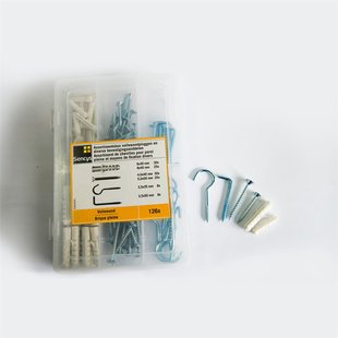 Sencys Slagplug Volle Wand Kunststof - Assortimentsdoos - 126 Stuks
