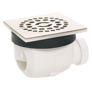 Wirquin Doucheafvoer Twisto Vierkant Ø90mm Geborsteld Rvs