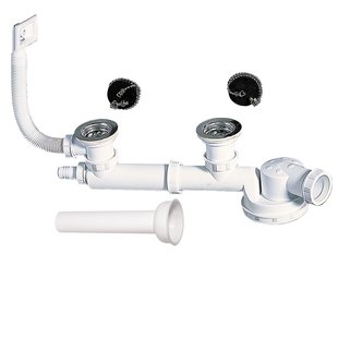 Wirquin Afvoer Voor Dubbele Spoelbak Rvs Ø50mm