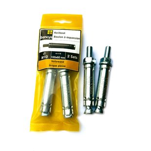 Sencys Keilbout Staal - Diam. 16x100mm - 2 Stuks