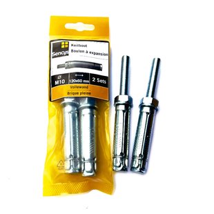 Sencys Keilbout Staal - Diam. 16x120mm - 2 Stuks