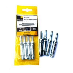 Sencys Keilbout - Staal - M6x75 Mm