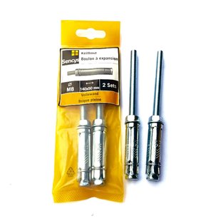 Sencys Keilbout Staal - Diam. 14x140mm - 2 Stuks