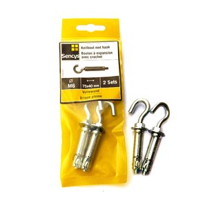 Sencys Keilbout Met Haak - Staal - M6x70 Mm