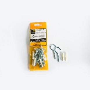 Sencys Vollewandplug Met Schroefhaak Van Kunststof - Ø 6x30mm - 10 Stuks