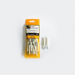 Sencys Slagplug Kunststof - Diam. 6x40mm - 20 Stuks