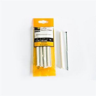 Sencys Slagplug Kunststof - Diam. 8x120mm - 5 Stuks