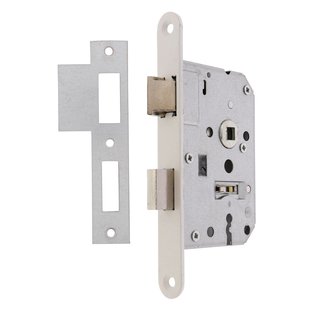 Sencys Dag-nachtslot + Voorplaat Wit 55mm