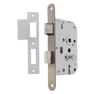 Sencys Dag-nachtslot + Voorplaat Rvs 55mm