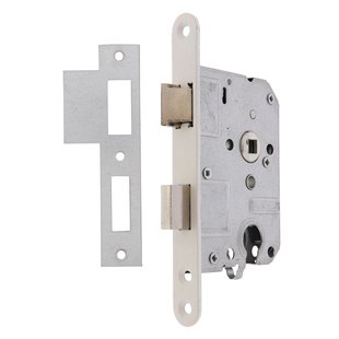 Sencys Dag-nachtslot Met Cilindergat + Voorplaat 55mm Wit