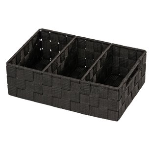 Wenko Organizer Adria 3-vaks 32x21x10cm Zwart