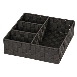 Wenko Organizer Adria 4-vaks 32x32x10cm Zwart