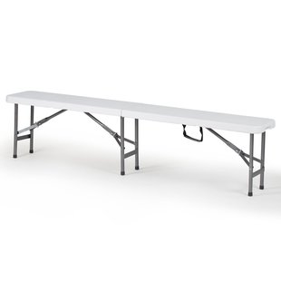 Tuinbank Party Opvouwbaar Wit 181x30x43cm