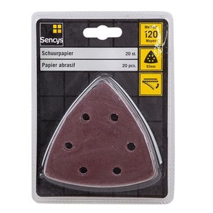 Sencys Schuurpapier K120 93mm – 20 Stuks