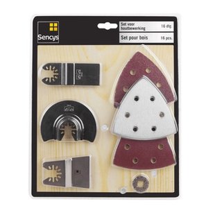 Sencys Set Voor Houtbewerking – 16 Stuks