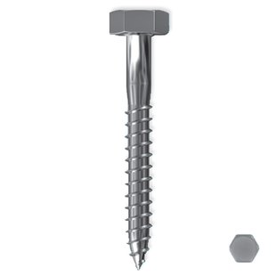 Sencys Houtdraadbout Gegalvaniseerd Staal M8 100mm 4 Stuks