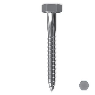 Sencys Houtdraadbout Roestvrij Staal M6 40mm 10 Stuks