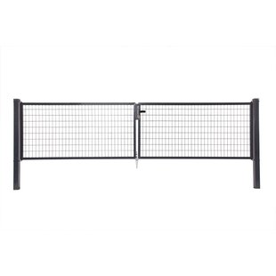 Giardino Dubbele Poort Napoli H 100 X L 2x200cm Antraciet