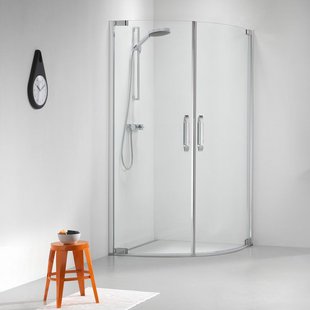 Sealskin Impact Douchecabine Kwartrond 900x900mm Chroom/zilver Hoogglans | 8mm Helder Veiligheidsglas