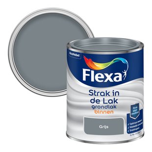 Flexa Strak In De Lak Grondverf - Hout, Metaal En Kunststof Binnen - Lichtgrijs - 0,75l