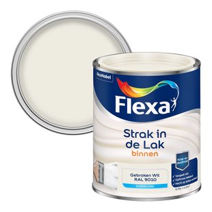 Flexa Strak In De Lak Zijdeglans Gebroken Wit Ral9010 750ml