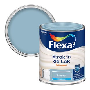 Flexa Strak In De Lak Zijdeglans Grijsblauw 750ml