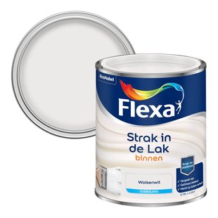 Flexa Strak In De Lak Zijdeglans Wolkenwit 750ml