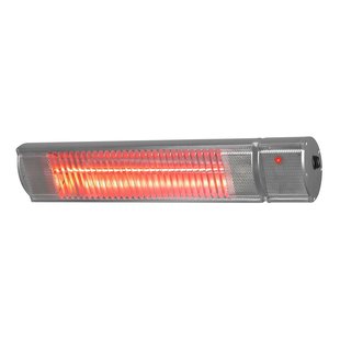 Eurom Terrasverwarmer Golden 1800 Comfort Rc - Wandmontage - 1800w - Zilver