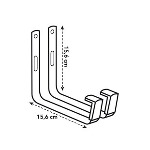 Elho Muurhaak Green Basics Metaal Antraciet