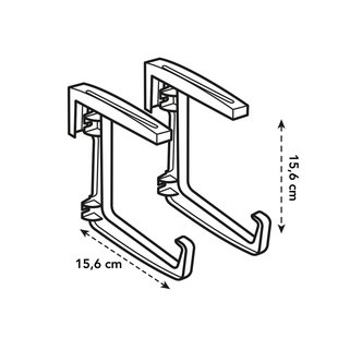 Elho Green Basics Balkonhaak Metaal Antraciet
