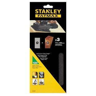 Stanley Fatmax Schuurgaas Vlakschuurmachine Sta39007-xj 115x280mm K120 3 Stuks