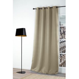 Verduisterend Kant En Klaar Gordijn Donker Beige 140 X 180 Cm