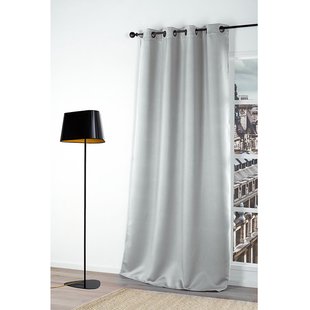 Verduisterend Kant En Klaar Gordijn 140 X 250 Zilvergrijs