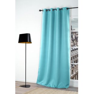 Verduisterend Kant En Klaar Gordijn Turquoise 140 X 250 Cm